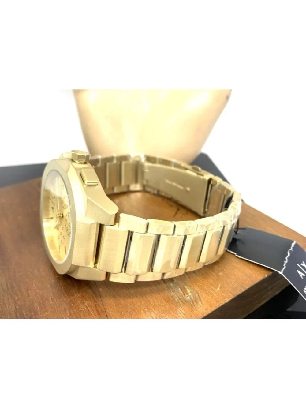 Armani Exchange Men's Watch AX4192 Quartz Chronograph Gold Dial Stainless Steel